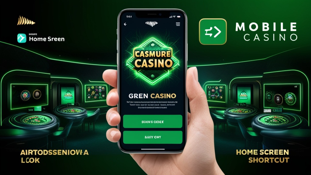 Mobiele casino-app als snelkoppeling op het beginscherm